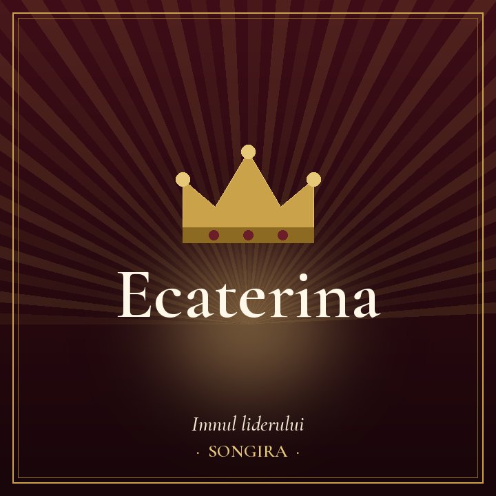 Copertina della canzone: "Ecaterina — Inno di compleanno per una leader"