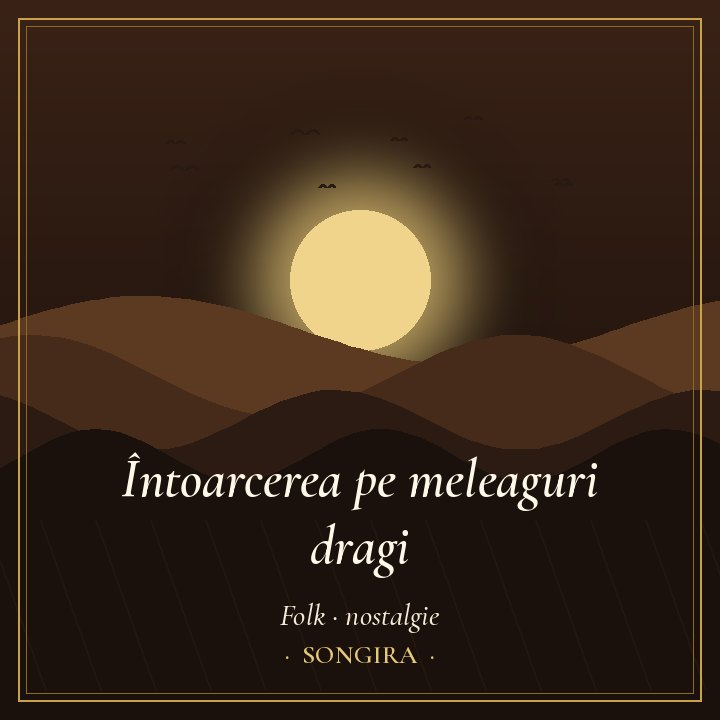 Copertina della canzone: "Ritorno ai luoghi amati"